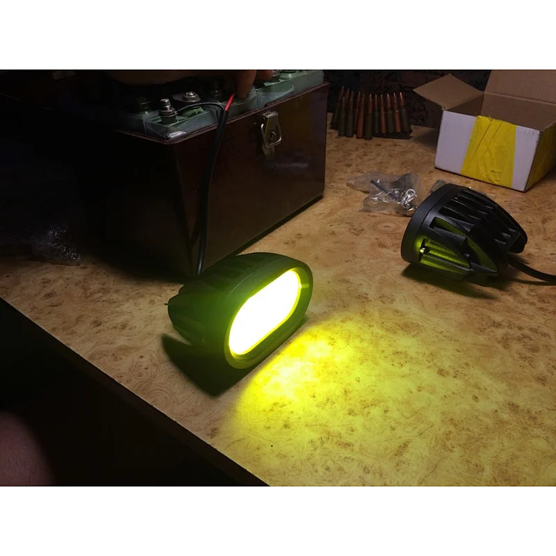 20W 5D Lens OVAL LED Lights For Auto Car Motorcycle Truck Trailer 4WD 4X4 ATV SUV