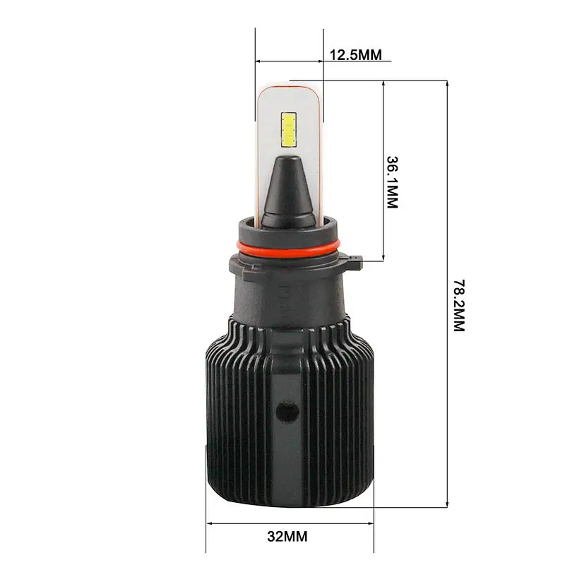 Super small J1 CSP no polarity All-in-One car LED headlight Conversion Kit