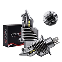 Super Mini Fighter Car LED Headlight Bulbs 50W 10000LM H4 CSP LED Auto Headlight Car Styling 1:1 DESIGN