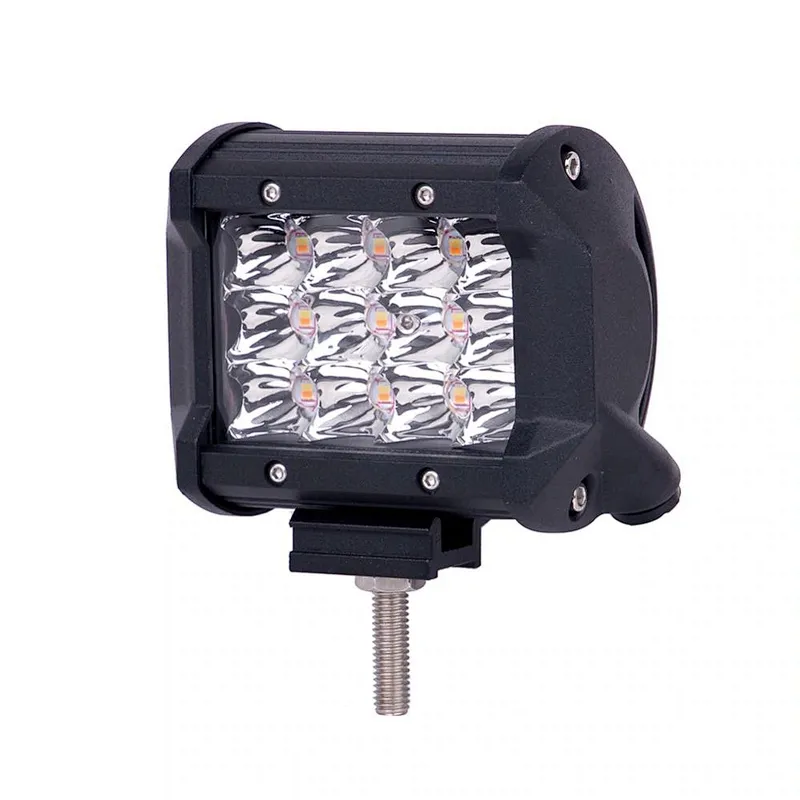 Triple row 36W LED Warning Lights White and Yellow Strobe Light