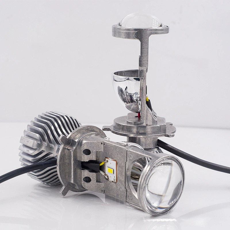 H4 LED Mini Projector Lens Hi/lo Beam Car LED Headlight With Clear Beam Pattern No Astigmatic Problem