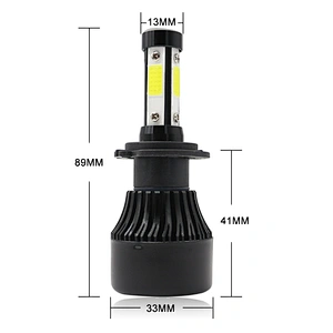 4 Sided LED chips X7 Headlight kit 6500K 72W 8000LM COB LED Headlamp