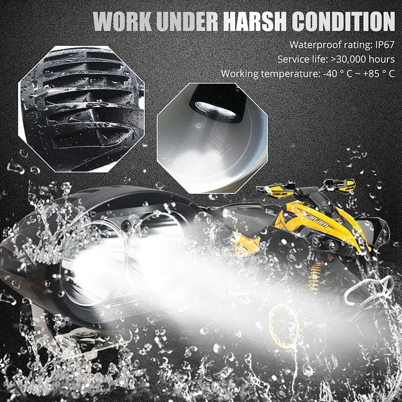 20W OVAL LED Lights For Auto Car Motorcycle Truck Trailer 4WD 4X4 ATV SUV