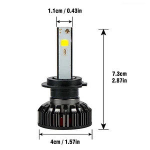6000Lm bluetooth app control RGB led headlight for car