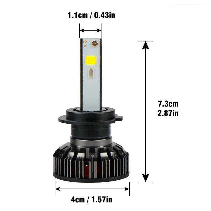 6000Lm bluetooth app control RGB led headlight for car
