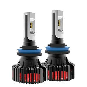 Fan cooling T8 led headlight for car