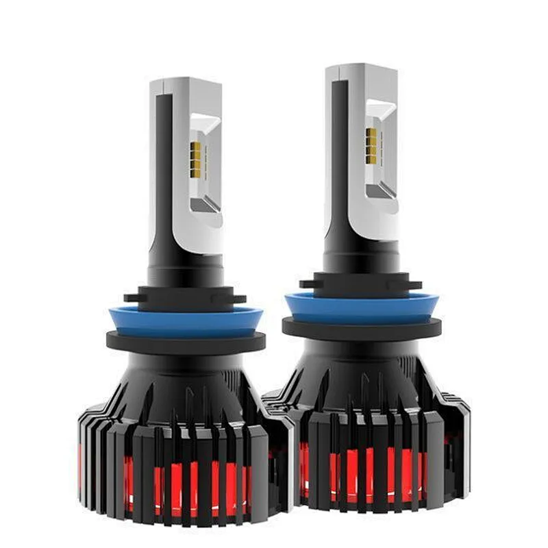 Fan cooling T8 led headlight for car