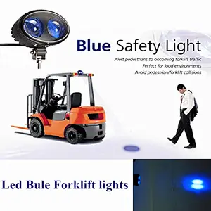 8W Safety Blue Point Led Work Light 10-30V LED Light Bar Forklift Warning Light Signal Spotlight Driving