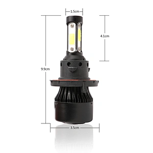 4 Sided LED chips X7 Headlight kit 6500K 72W 8000LM COB LED Headlamp