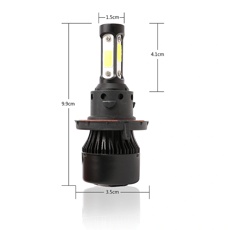 4 Sided LED chips X7 Headlight kit 6500K 72W 8000LM COB LED Headlamp