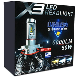 Factory DIY color X3 led headlight kit