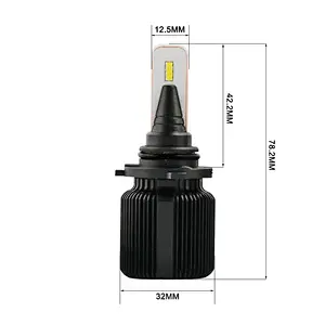 Super small J1 CSP no polarity All-in-One car LED headlight Conversion Kit