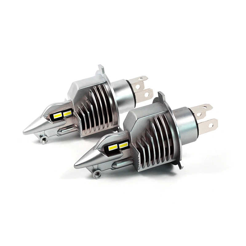 Super Mini Fighter Car LED Headlight Bulbs 50W 10000LM H4 CSP LED Auto Headlight Car Styling 1:1 DESIGN