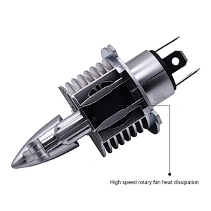Super Mini Fighter Car LED Headlight Bulbs 50W 10000LM H4 CSP LED Auto Headlight Car Styling 1:1 DESIGN