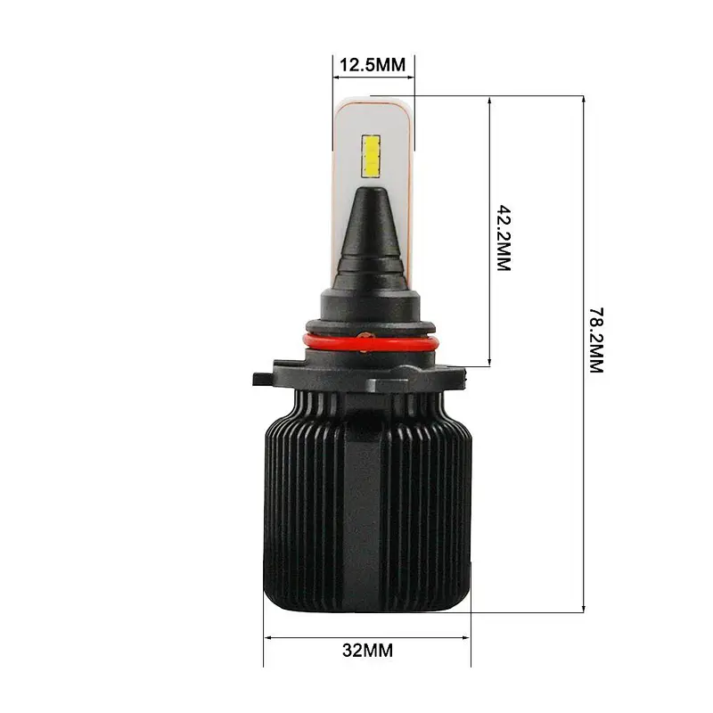 Super small J1 CSP no polarity All-in-One car LED headlight Conversion Kit