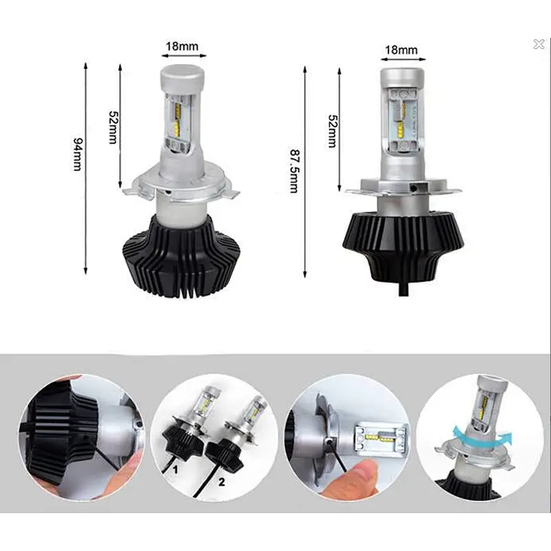 Philip chip 7G Fanless car led headlights