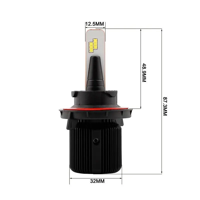 Super small J1 CSP no polarity All-in-One car LED headlight Conversion Kit