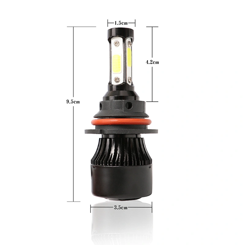 4 Sided LED chips X7 Headlight kit 6500K 72W 8000LM COB LED Headlamp