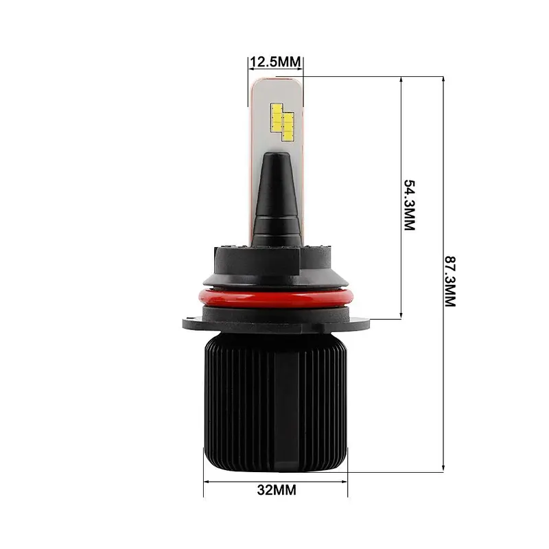 Super small J1 CSP no polarity All-in-One car LED headlight Conversion Kit
