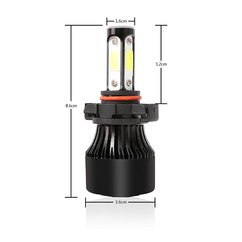 4 Sided LED chips X7 Headlight kit 6500K 72W 8000LM COB LED Headlamp