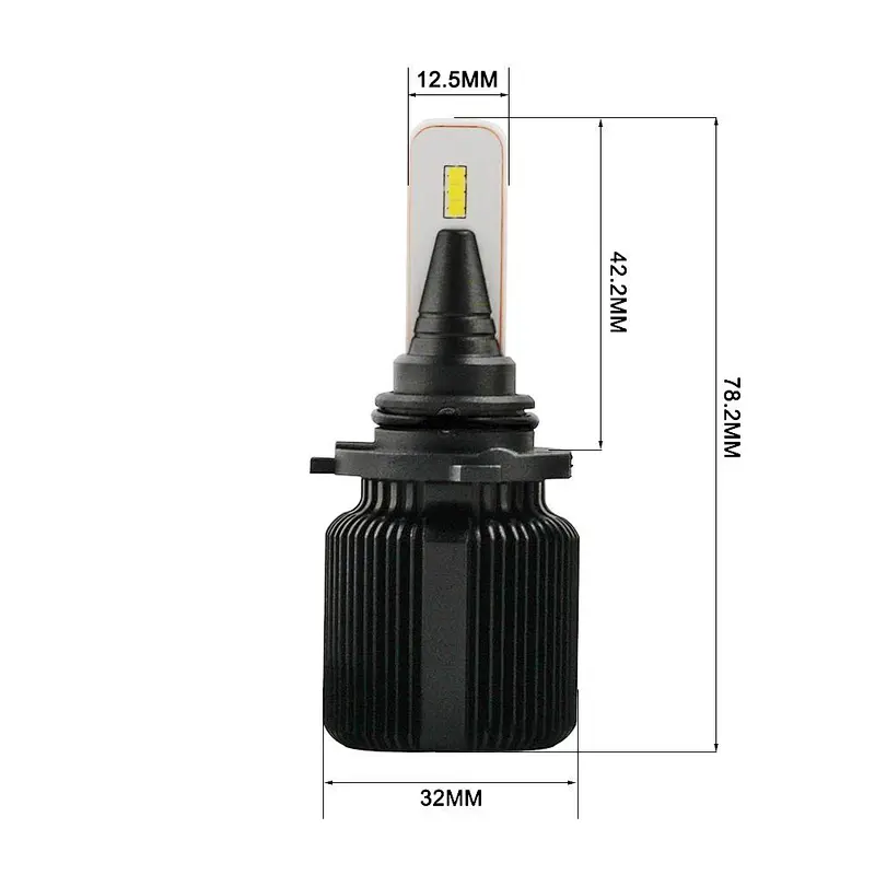 Super small J1 CSP no polarity All-in-One car LED headlight Conversion Kit