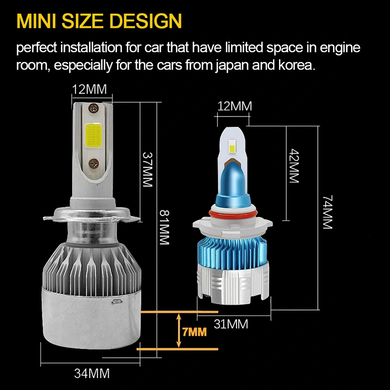 Newest design MI2 Led headlight for car