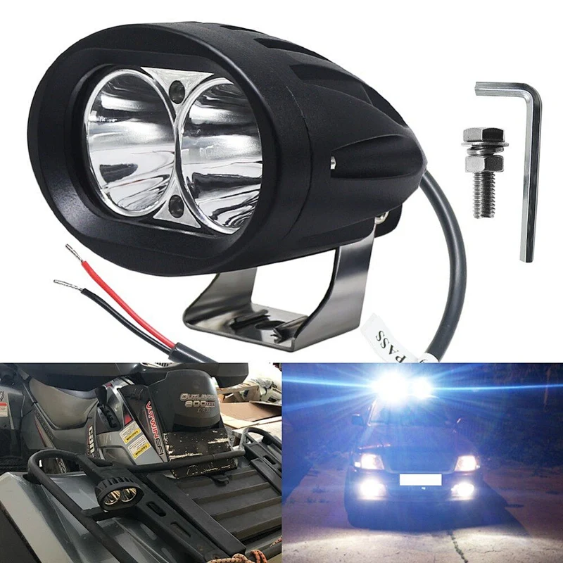 20W OVAL LED Lights For Auto Car Motorcycle Truck Trailer 4WD 4X4 ATV SUV