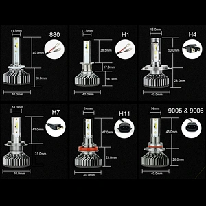 Super Bright  F2 ZES chip 50W  5000Lumens LED Headlight kit with Canbus Function