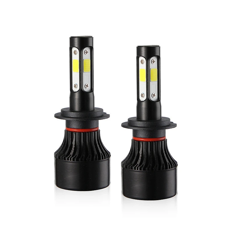 4 Sided LED chips X7 Headlight kit 6500K 72W 8000LM COB LED Headlamp