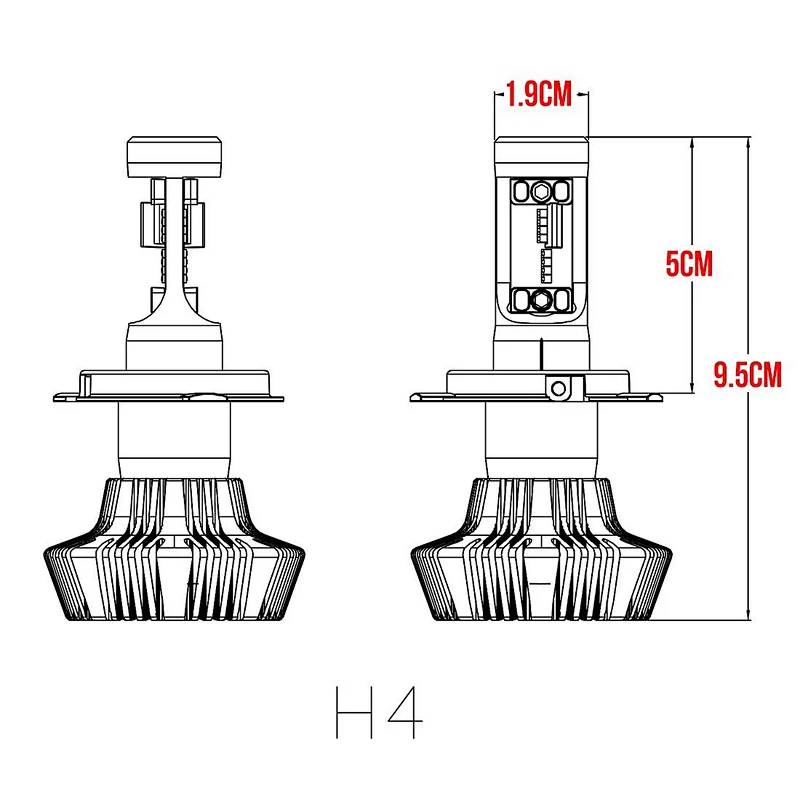 Philip chip 7G Fanless car led headlights