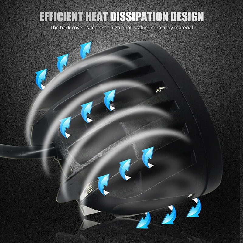 20W OVAL LED Lights For Auto Car Motorcycle Truck Trailer 4WD 4X4 ATV SUV