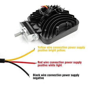 White Yellow 27W Dual Color LED Work Light