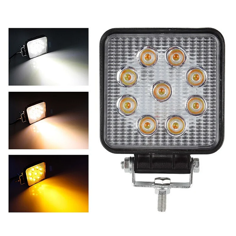 White Yellow 27W Dual Color LED Work Light