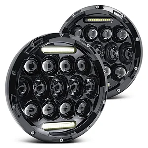 7inch 75W led headlight for jeep or harley motorcycle