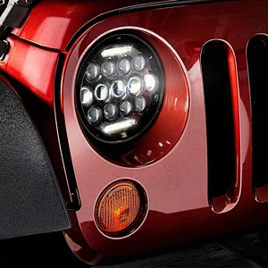 7inch 75W led headlight for jeep or harley motorcycle