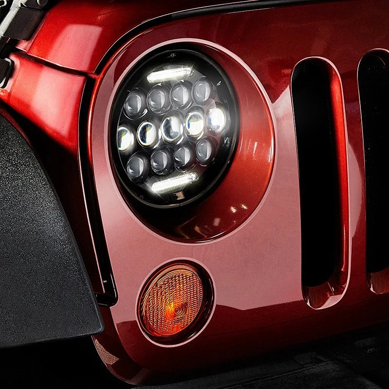 7inch 75W led headlight for jeep or harley motorcycle