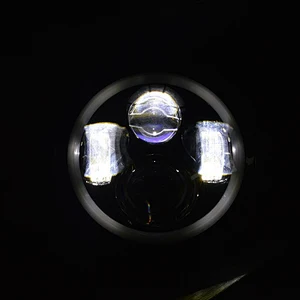 7inch led headlight with halo ring for Jeep wrangler,Haley motorcycle