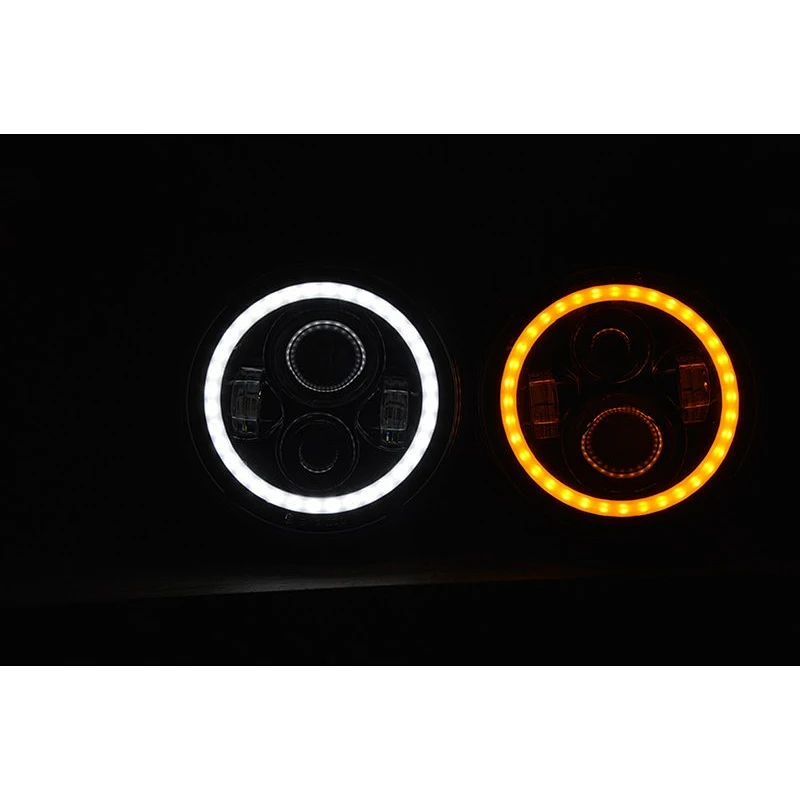 7inch led headlight with halo ring for Jeep wrangler,Haley motorcycle