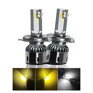 28Watt Mini Size Dual Color White & Yellow LED Headlight Bulbs
