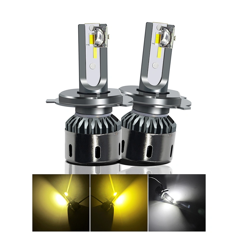 28Watt Mini Size Dual Color White & Yellow LED Headlight Bulbs