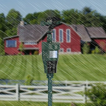 Activated Motion Sensor Water Sprinkler Animal Deterrent – Ultra Humane & Safe Way of Scaring Away Wild Animals – Cats, Dogs, Birds, Squirrels, Etc. – Effective Motion Detector Sprinkler – Metal Stake,scarecrow sprinkler,animal deterrent sprinkler