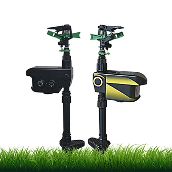 Solar Scarecrow Motion Activated Water Animal Repellent Deterrent Sprinkler