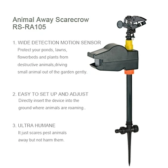 Solar powered Jet Spray Repller Animal Repeller
