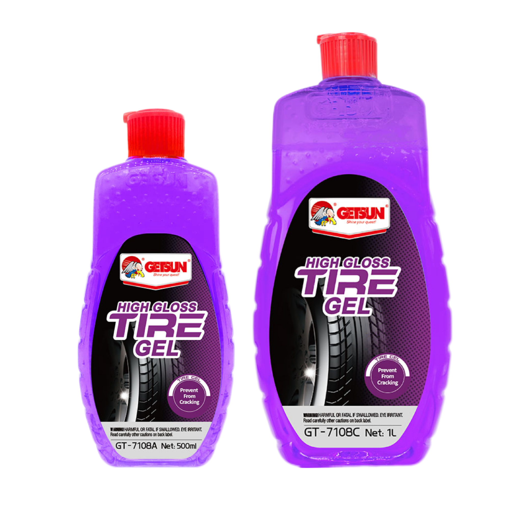 GETSUN Tyre Shine Gel 500ml and 1L