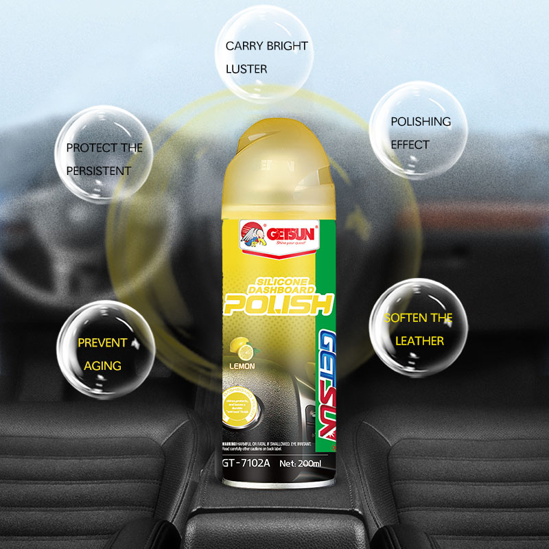 GETSUN Dashboard Polish Wax applied on dashboard