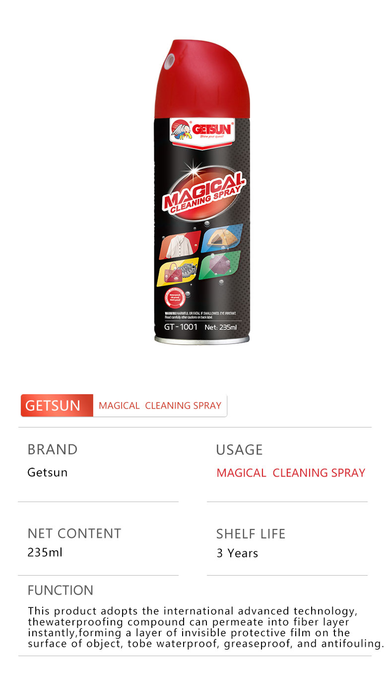 GETSUN Oil Resistant Spray applied on suede surface