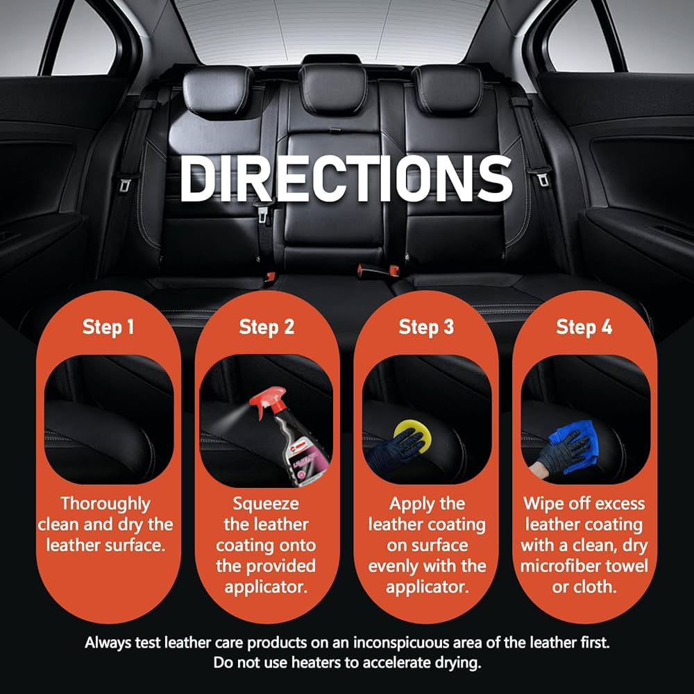 Car leather protector application steps