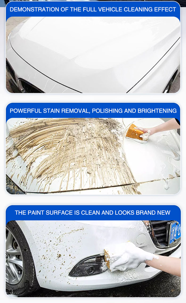 Using GETSUN Car Leather Shampoo on a vehicle