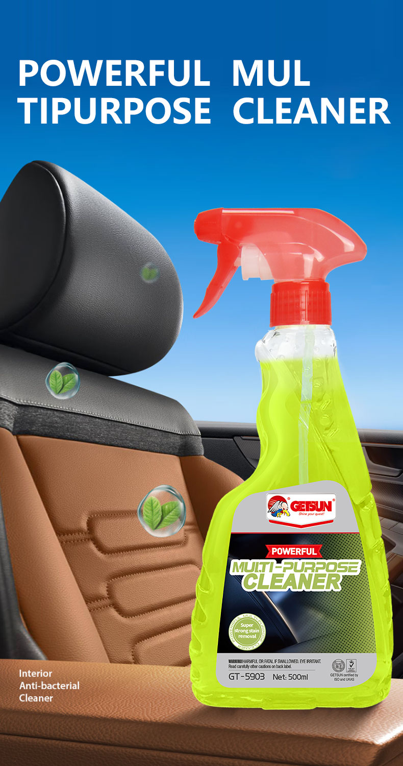 GETSUN Natural All Purpose Cleaner on car surface