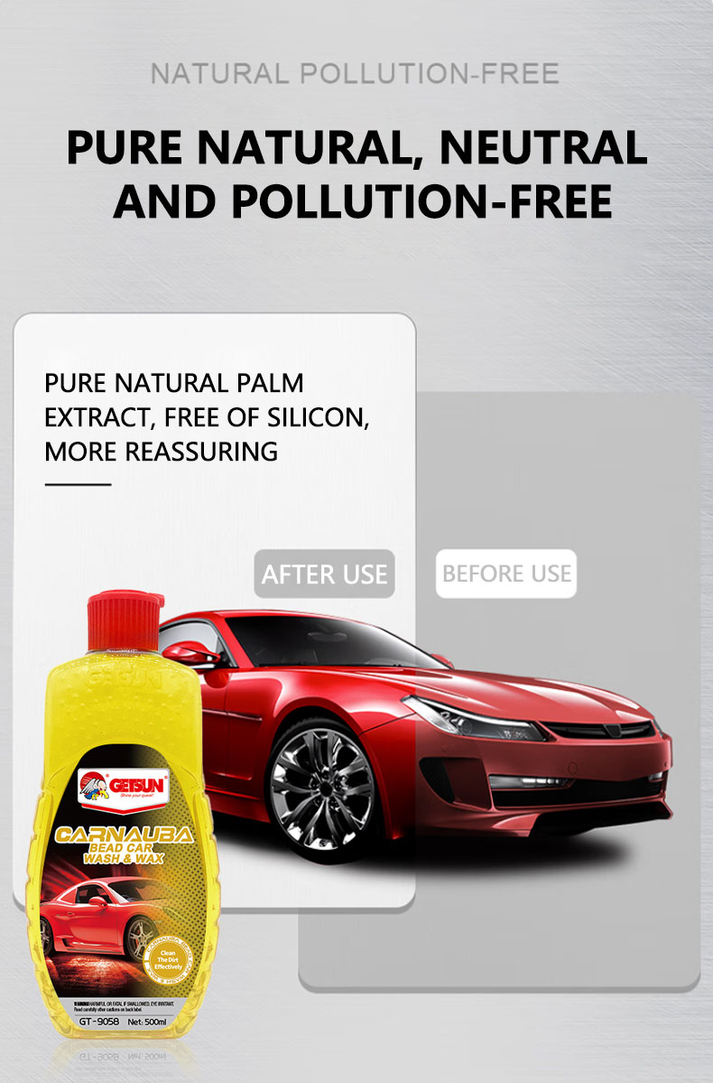 GETSUN Ceramic Car Shampoo cleaning a vehicle